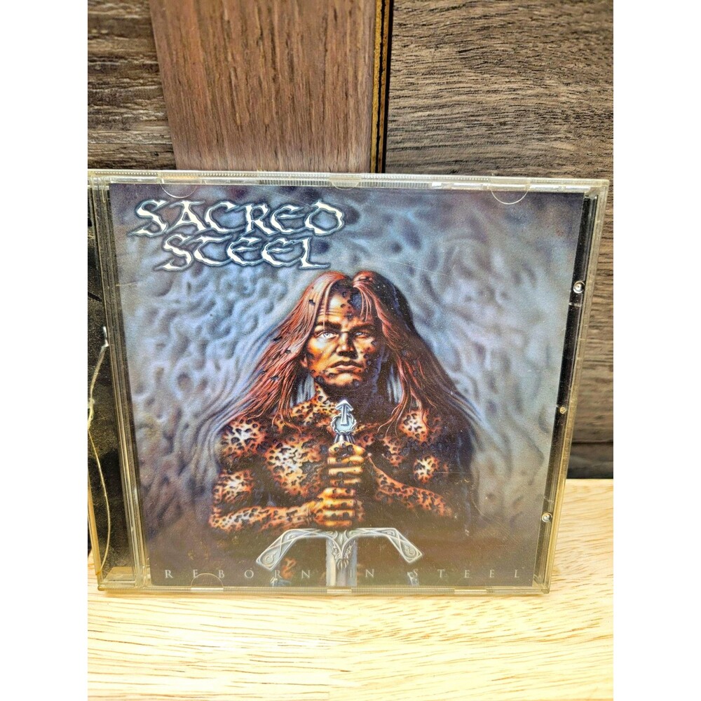 Sacred Steel - Reborn in Steel (CD, Metal Blade, 1997) Jewel Case
